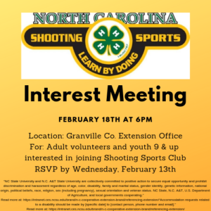 Cover photo for 4-H Shooting Sports Interest Meeting