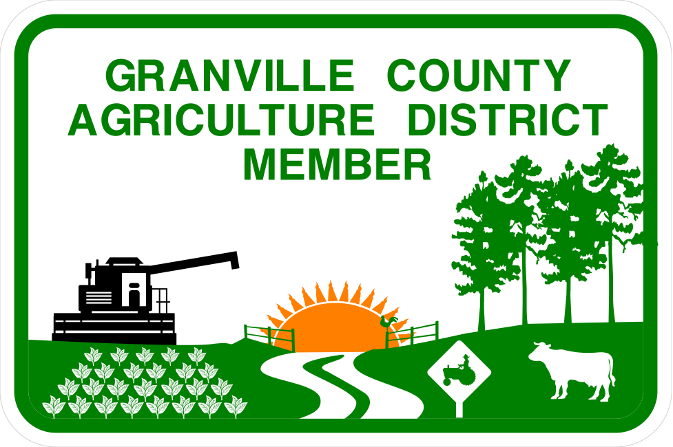 Granville County Voluntary Ag District sign (proposed design)