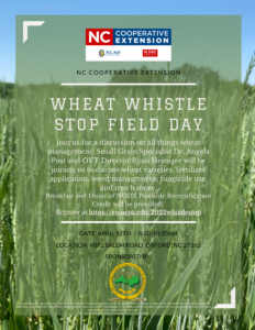 Cover photo for 2023 Wheat Whistle Stop Field Day