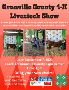 Cover photo for First Annual Granville County 4-H Livestock Show