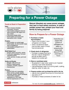 Cover photo for Food Safety During Power Outages