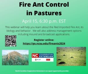 pictures of fire ants and information about the flier