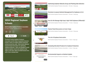 Cover photo for North Carolina Regional Soybean School Recordings Available