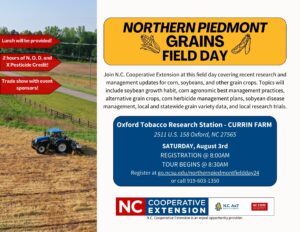 Cover photo for Northern Piedmont Grains Field Day